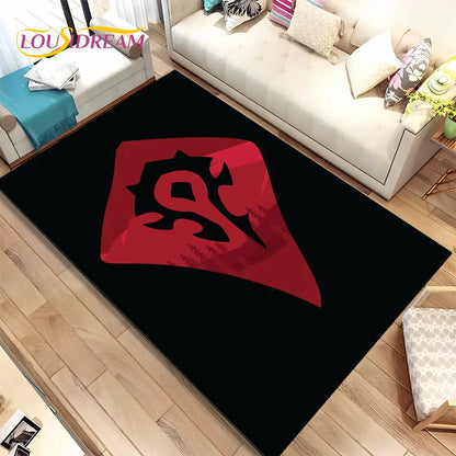 World of Warcraft,WOW ,Game Gamer Area Rug,Carpet Rug for Living Room Bedroom Sofa Doormat Decoration, Kid Non-slip Floor Mat 3D