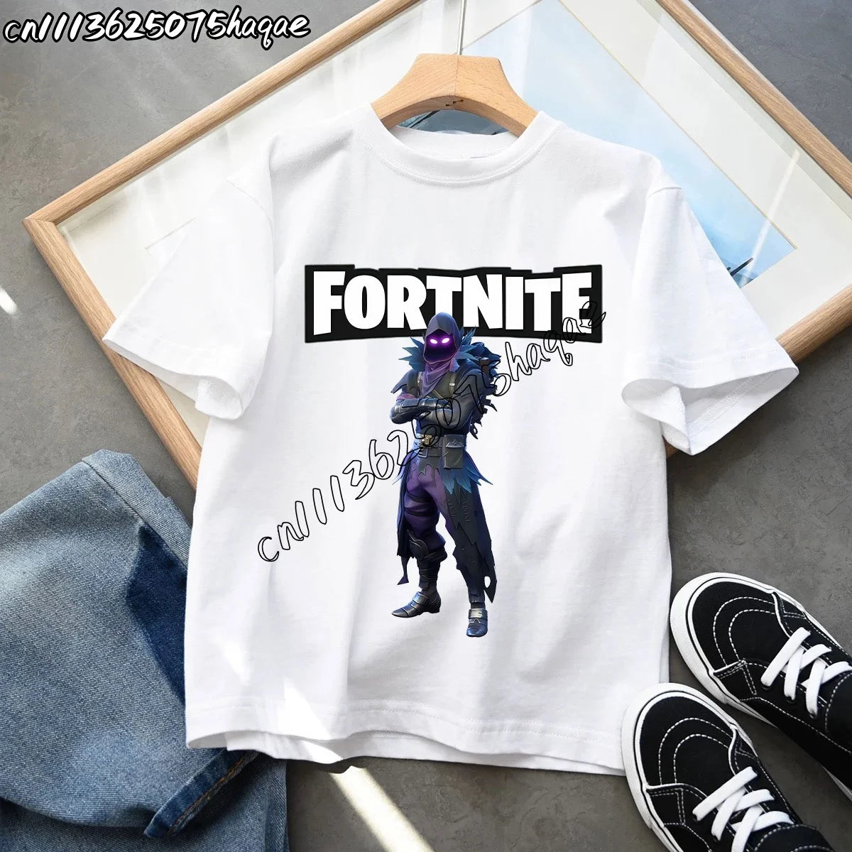 Neue Fortnite-Sommer-T-Shirts für Kinder, Cartoon-Figur-Grafik-T-Shirt, lässige Sport-Kurzarmtops für Jungen