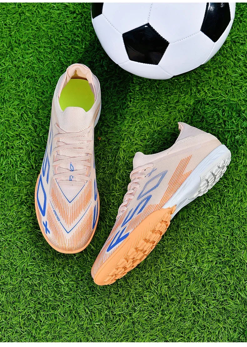 Nouvelles chaussures de football pour hommes, chaussures de match, crampons pour terrain en gazon, baskets de haute qualité, chaussures de futsal pour intérieur, chaussures montantes antidérapantes pour extérieur, meilleu