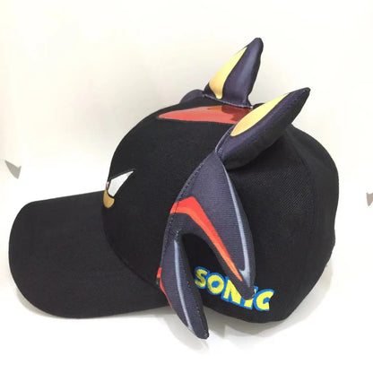 Șapcă de baseball 3D „Shadow the Hedgehog” pentru adulți și copii, cu imprimeu Sonic, Amy, Tails și Knuckles, cu margine plată și limba de rață, cadou