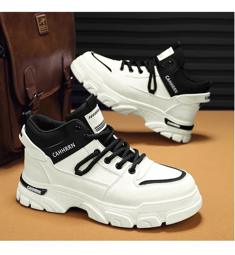 Bottes montantes Unky jaunes et noires 2026 pour hommes – Imperméables et résistantes à l'usure, idéales pour les adolescents du Golfe
