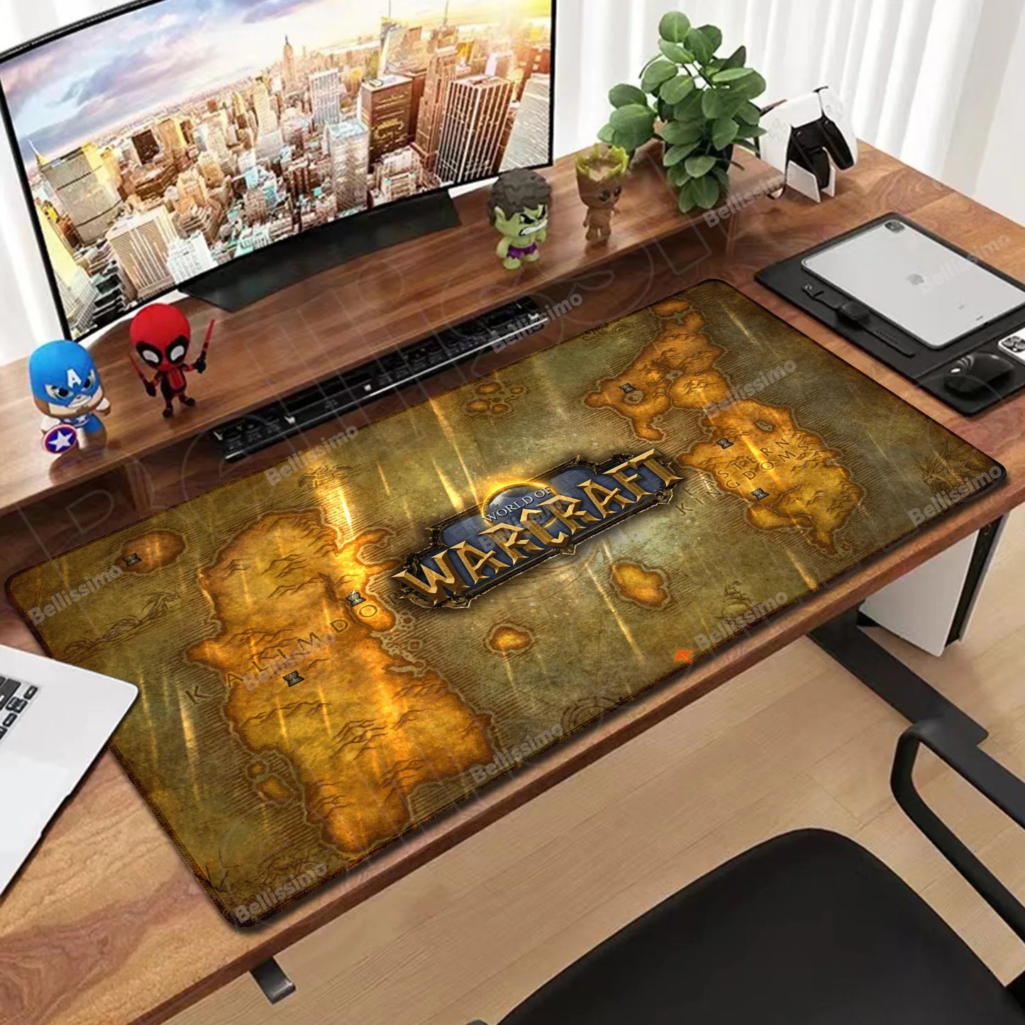 World Of Warcraft 90x40 Large Gaming Mouse Pad Game Desk Play Pad for Csgo Natural Rubber Mat Grande Gamer Xxl Computer Mousepad