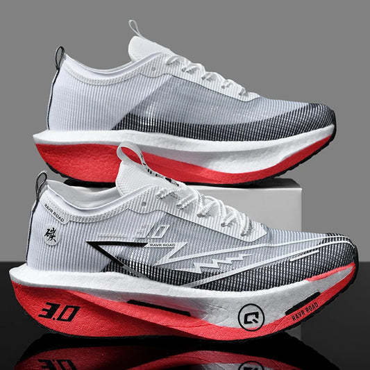 Running Shoes Speciality Men Marathon Sports Carbon Board Breathable Ultralight Women Comfy Athletic Cushion Stability Sneakers