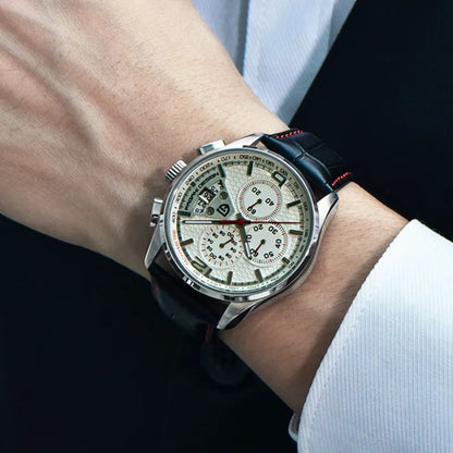 Cronógrafo PAGANI DESIGN para hombre, reloj de cuarzo multifunción de piloto militar, reloj masculino