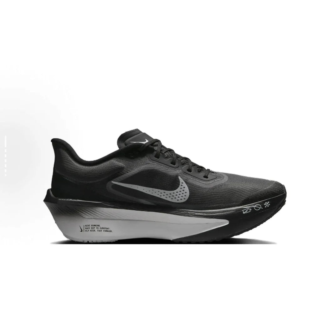 Nike Zoom Fly 6 Comfortable Low-Top Slip-Resistant Durable Running Shoes Men's Black/Grey FN8454-001