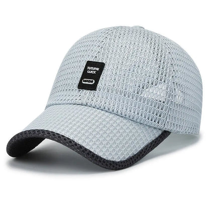 Zomer mesh-pet, baseballpet, ademend, voor buiten, verstelbaar met snapback, wandel- en vispet, voor dames en heren, cool, casual, sportief, fietspet