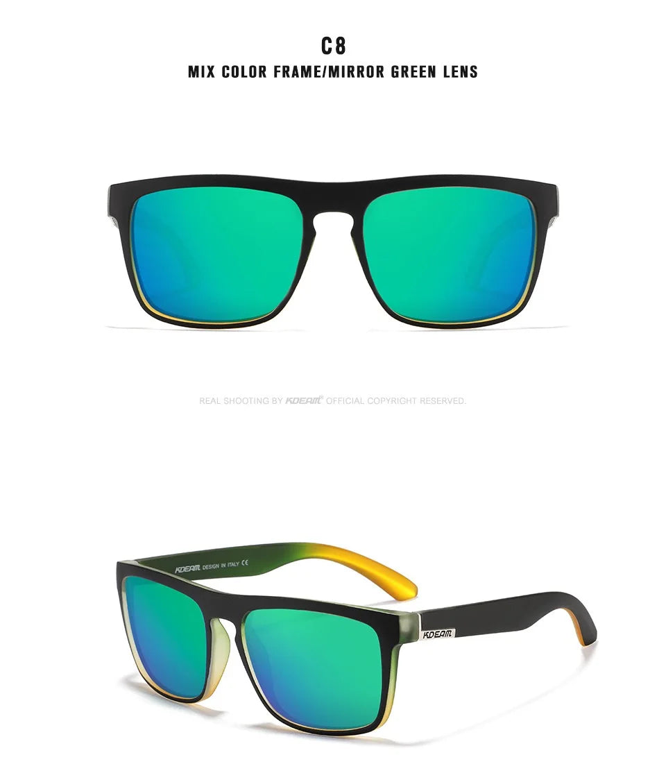Outdoor Sport Square Myopia Lens Prescription Sunglasses Men Polarized Driving Anti-Glare Myopes Lunettes 0 -0.5 -0.75 Hoz -6.0
