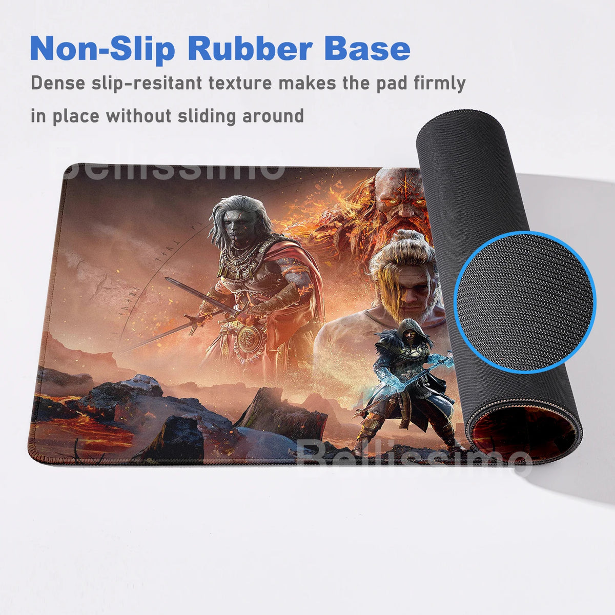 XXL egérpad God of War íróasztali szőnyeg játékos kiegészítők billentyűzet számítógépes egérpad játékosok számára nagy méretű PC-szekrény irodai asztal szőnyeg