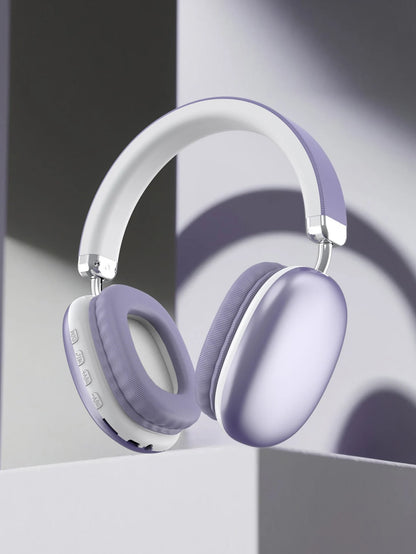 Casque sans fil supra-auriculaire, puce intelligente 5.3, longue autonomie, son HiFi, micro confortable pour jeux, compatible iPhone, Android, PC