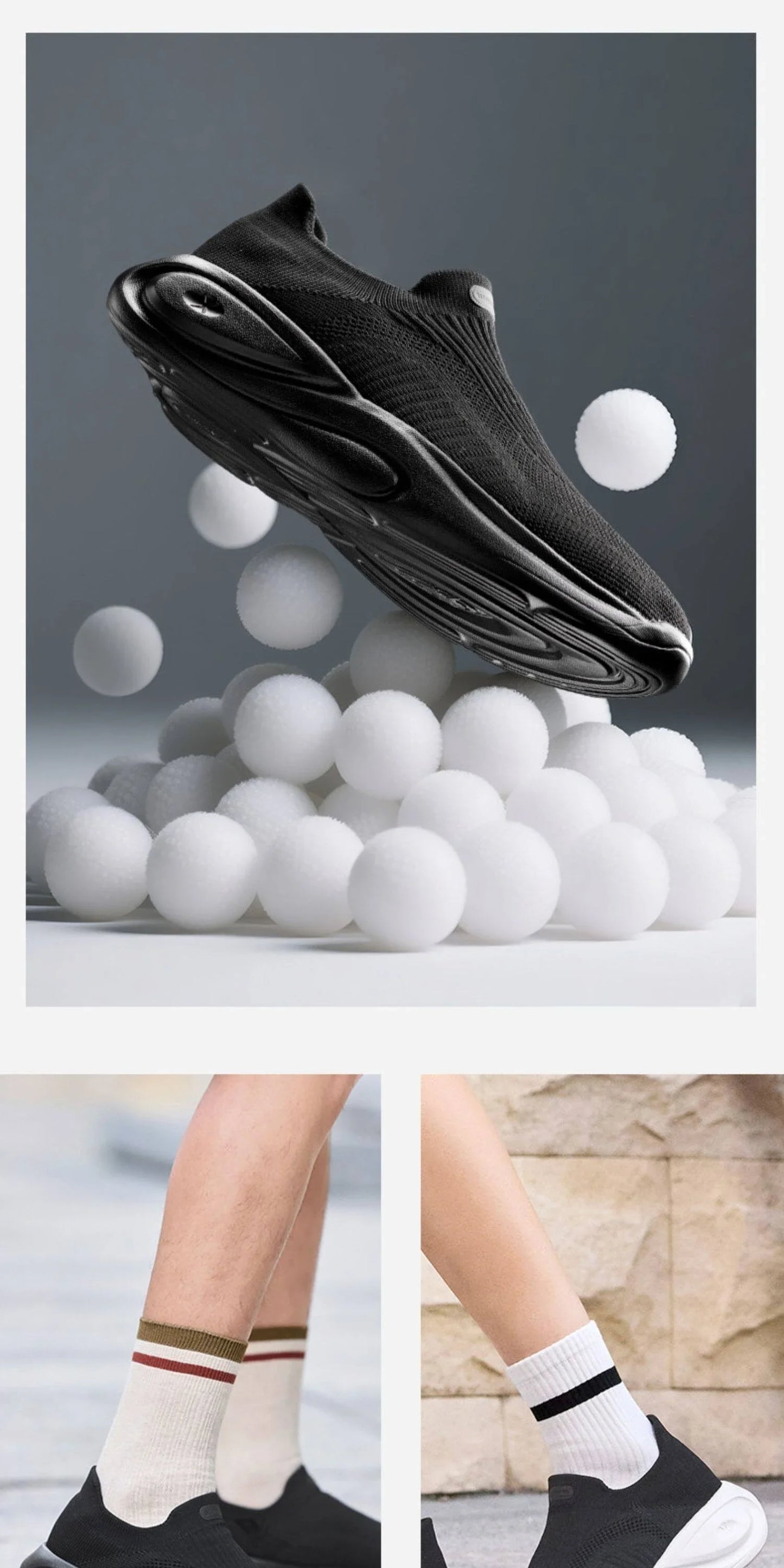 Xtep Anti-Slip Lightweight Soft Mid sole Rebound For Male Breathable Comfortable Casual Shoes 874219320013