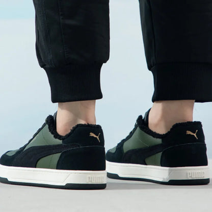 Puma Mid Top Low Top Chaussures de skate avec doublure en peluche antidérapante, confortables et chaudes, baskets décontractées 392334-02