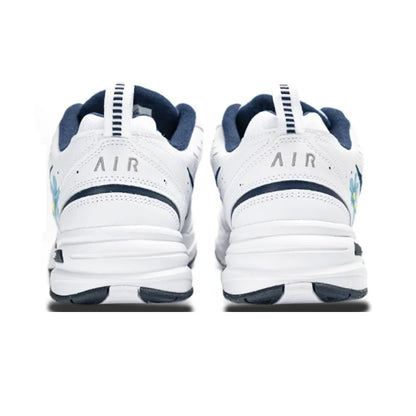 Personalizované tenisky Nike Air Monarch 4 Crushed Ice Blue Floral Ink Splatter – pánské nízké běžecké boty