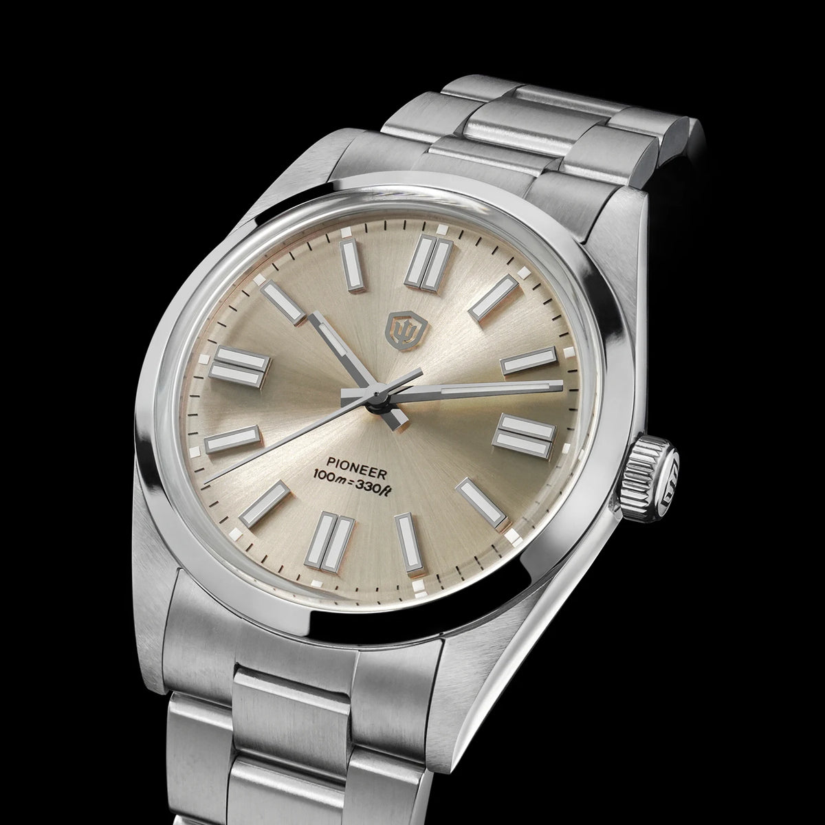 Watchdives WD1016 V3 kvarc karóra, 37 mm-es rozsdamentes acél tok, zafírüveg, vintage stílusú karóra, VH31 Sweep mozgás, 100 m vízálló férfi karóra