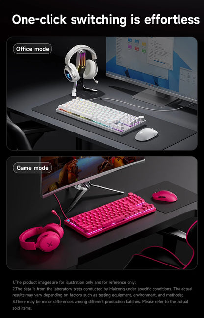 Mchose Mix87 Magnetic Switch Keyboard Wired Gaming Keyboard 8K+256K Esport 0.08ms Low Latency E-Sports Custom Gamer Accessories