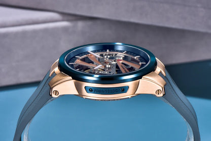 Herrenuhr PAGANI DESIGN – Mechanisches Automatik-Luxusmodell, durchbrochenes Zifferblatt, Saphirglas mit Antireflexbeschichtung, wasserdicht, leuchtende Zeiger – Geschenkidee für Herren