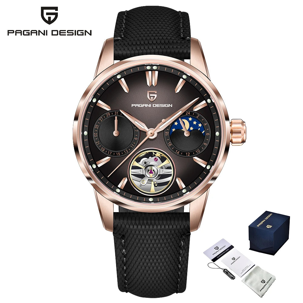 Pagani Design men’s watch, new model, luxury automatic mechanical watch, 41 mm, stainless steel, water-resistant to 10 bar, ‘racer’ style