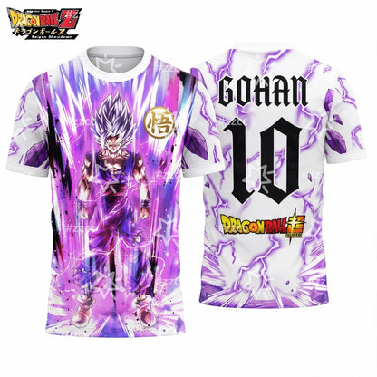New Dragon Ball Super Saiyan Goku graphic football jersey Summer Sports Dry Quickly Men's T-Shirt Kid's Clothing Tee Y2k Woman