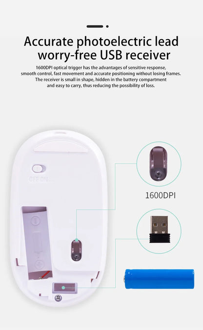 Mysz bezprzewodowa Lenovo USB, ładowalna, ergonomiczna, regulowane DPI, cicha, biurowa, 2.4G Bluetooth, optyczna, elektryczna mysz do gier i biura