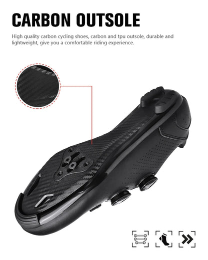 Scarpe da ciclismo MTB da uomo, scarpe sportive per bici da sterrato e da strada, sneakers da ciclismo flat ad alta velocità, calzature per mountain bike con tacchette SPD