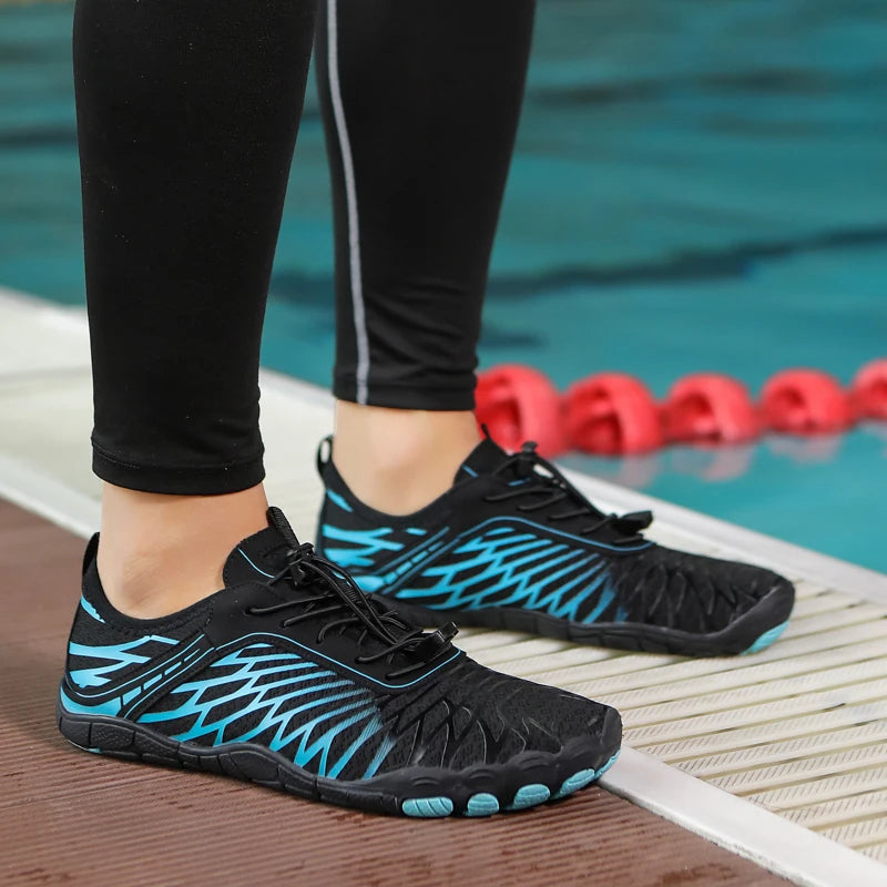 Scarpe da acqua da uomo, scarpe da spiaggia da donna, scarpe aqua da indossare a piedi nudi, scarpe da nuoto ad asciugatura rapida, scarpe da sport per guado, scarpe da canottaggio, pesca e surf