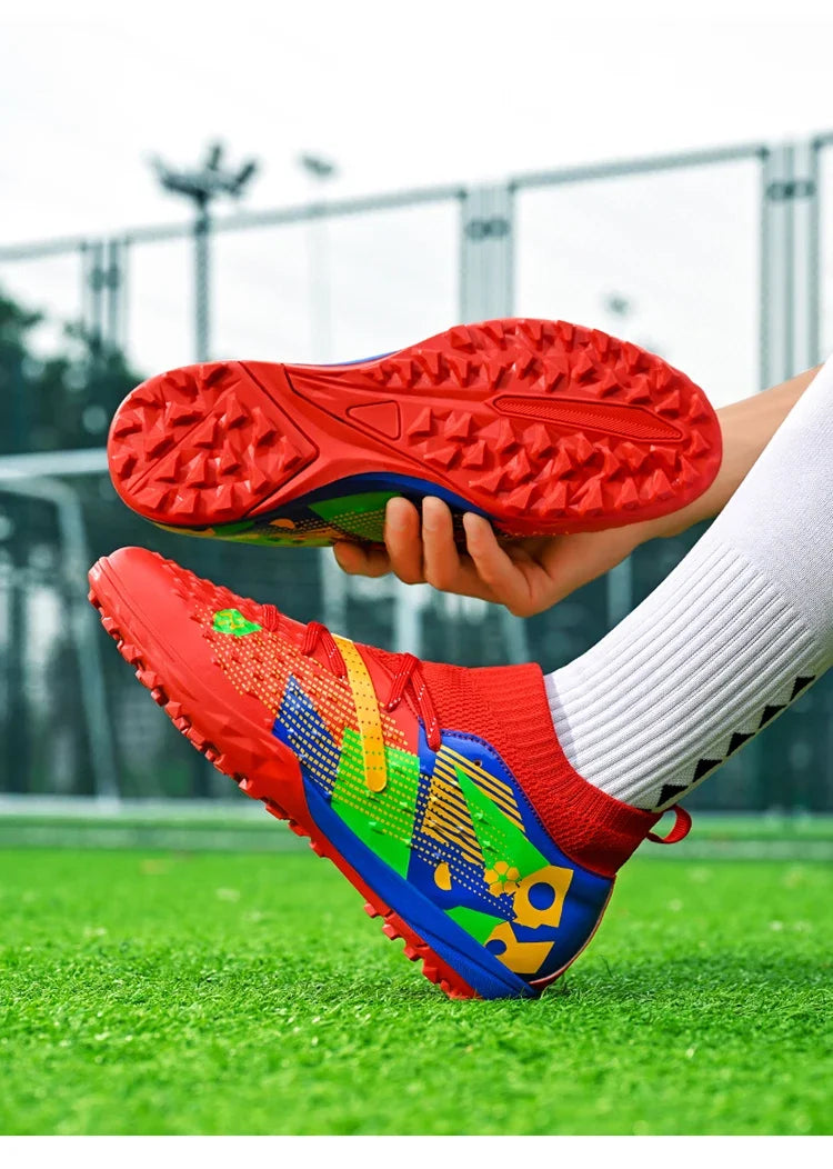 Nouvelles chaussures de football professionnelles pour hommes, crampons de football de société, chaussures de football d'intérieur, bottes d'entraînement originales, chuteira de terrain rapide