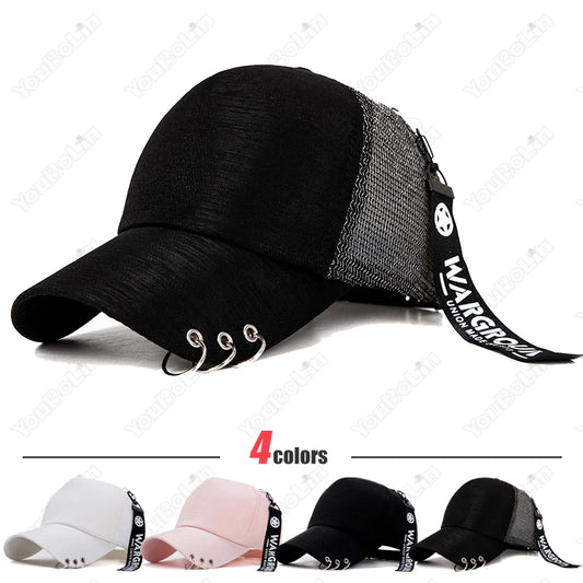 Personalisierte Baseballcap aus Metall mit klassischem Schirmdesign, leicht und atmungsaktiv! Vier Farben zur Auswahl
