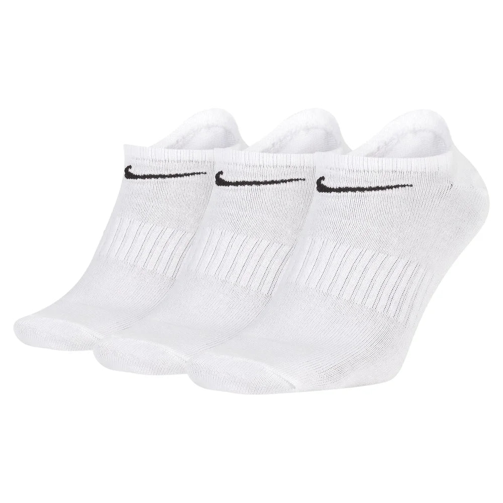 Nike Casual Cushioned Mid-Cut Basketball Socks Unisex Combo Pack White SX7667-100