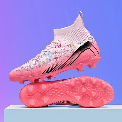 Nouvelles chaussures de football professionnelles pour hommes, chaussures de football antidérapantes, unisexes, respirantes, chaussures de futsal, nouvelles chaussures à crampons, livraison directe, ultralégères