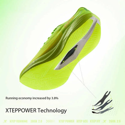 Xtep 260X 2.0  Marathon Running Shoes For Men Racing Carbon Plate Shock Soft Cushion Sport Daily Training Shoe 975119110032