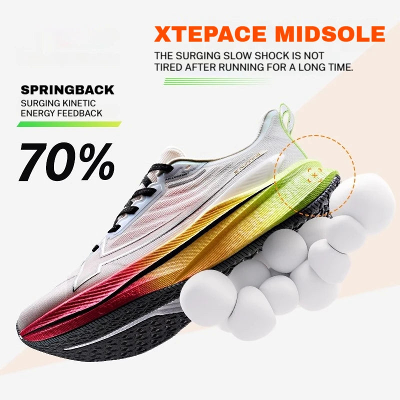 Xtep 2000km 3.0 Running Shoes Soft Universal Sneakers Cushioning Training Jogging Wear-Resistant Lightweight 875119110032