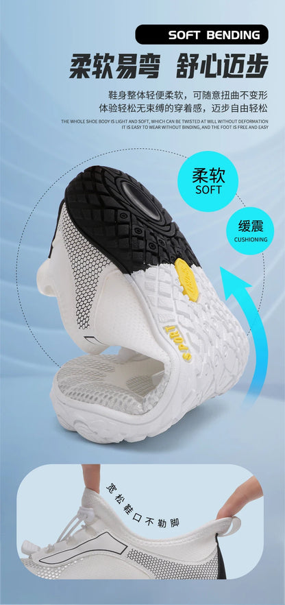 36-48# Gym Footwear Unisex Seaside Aqua Shoes Couples Vacation Beach Game Wading Shoes Men’s Squat Fitness Shoes Women’s Yoga Shoes