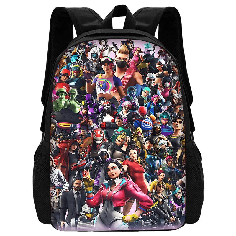 Stylové dětské batohy FortniteS pro kluky i holky, studentský dárek k narozeninám, unisex školní tašky a odolný kempingový batoh
