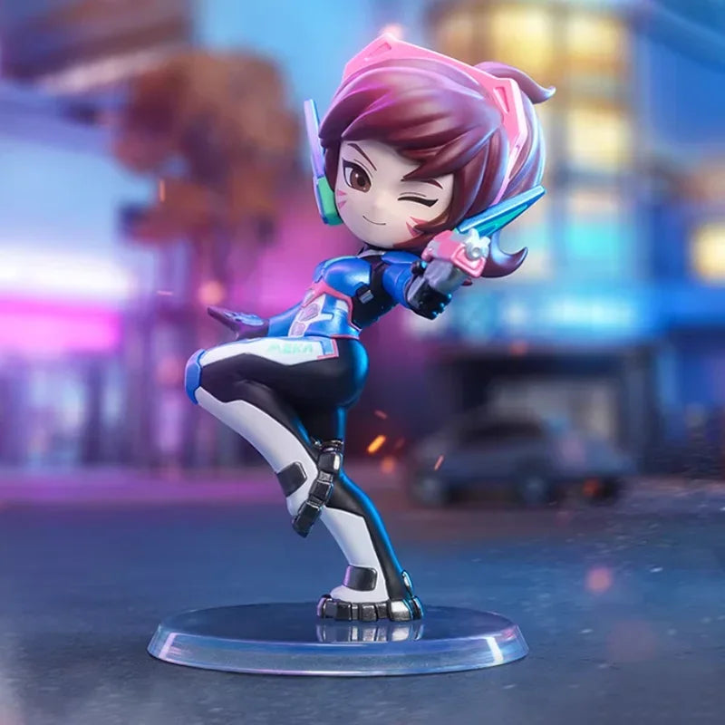 POP MART Overwatch Play of The Game serijos paslaptinga akloji dėžutė – kawaii stiliaus žaislai, dekoratyvinės figūrėlės, namų dekoras, staliniai modeliai-lėlės