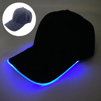 Madinga šviečianti beisbolo kepuraitė su LED apšvietimu, hiphopo stiliaus kepurė barui ir klubui, fluorescencinė kepurė vyrams ir moterims, DJ šokių reikmenys ir kostiumo aksesuaras