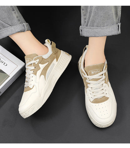 Pantofi sport noi de toamnă pentru bărbați, pantofi confortabili cu platformă pentru bărbați, tendință 2023, pantofi vulcanizați cu șireturi, sneakers casual albi, zapatillas