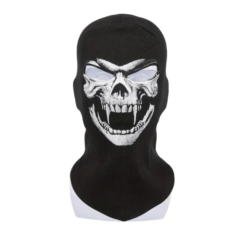Unisex Ghost Print Skull Motorcycle Face Mask War Game Call Of Duty MWII 2022 COD Ghost Simon Riley Balaclava Mask For Adult