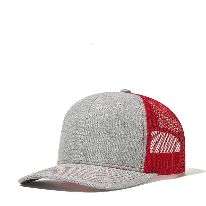 Czapki z daszkiem typu „trucker” w 38 kolorach, na świeżym powietrzu, z zatrzaskiem, czapki typu „dad hat”, hip-hopowe, męskie, damskie, regulowane, dla chłopców i dziewcząt, czapki baseballowe