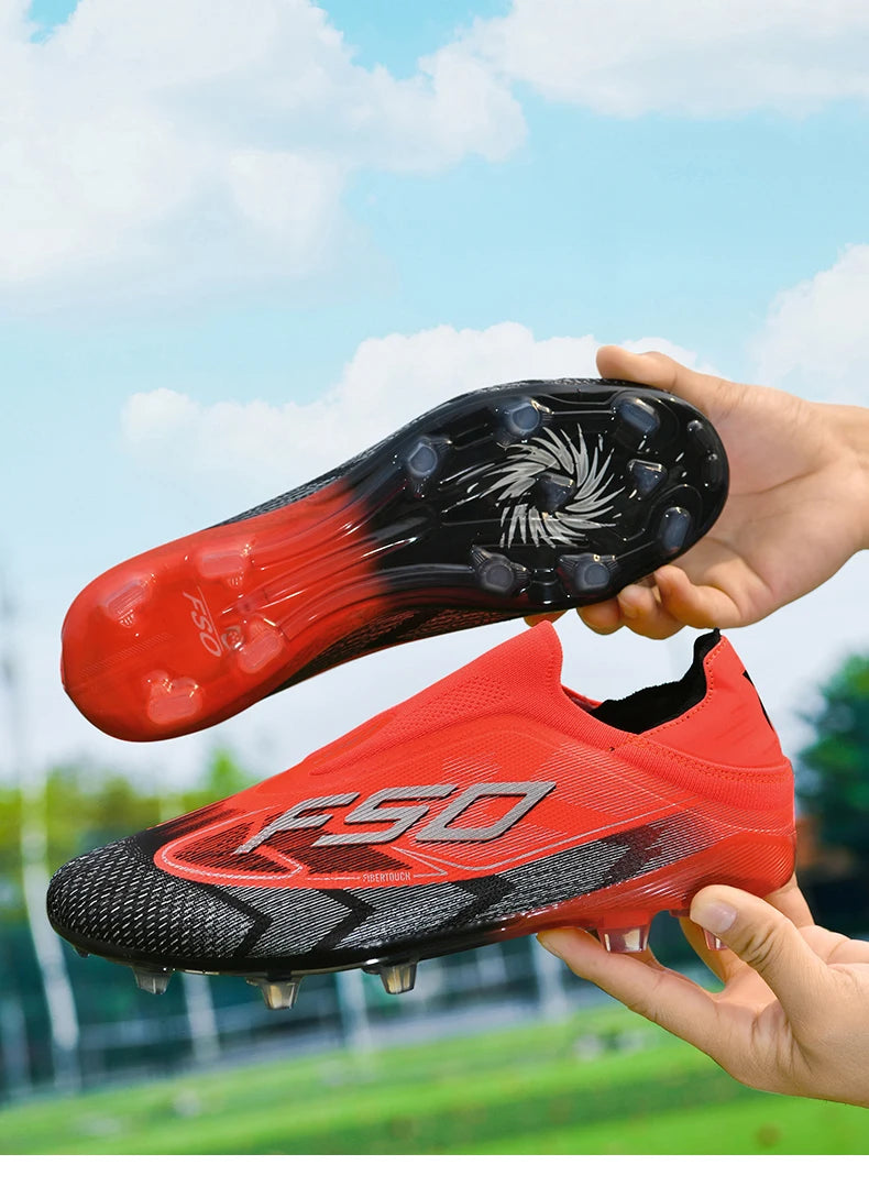 Chaussures de football pour hommes, neuves, pour terrain gazonné, professionnelles, originales, résistantes, décontractées, chaussures de football de qualité supérieure, ultralégères
