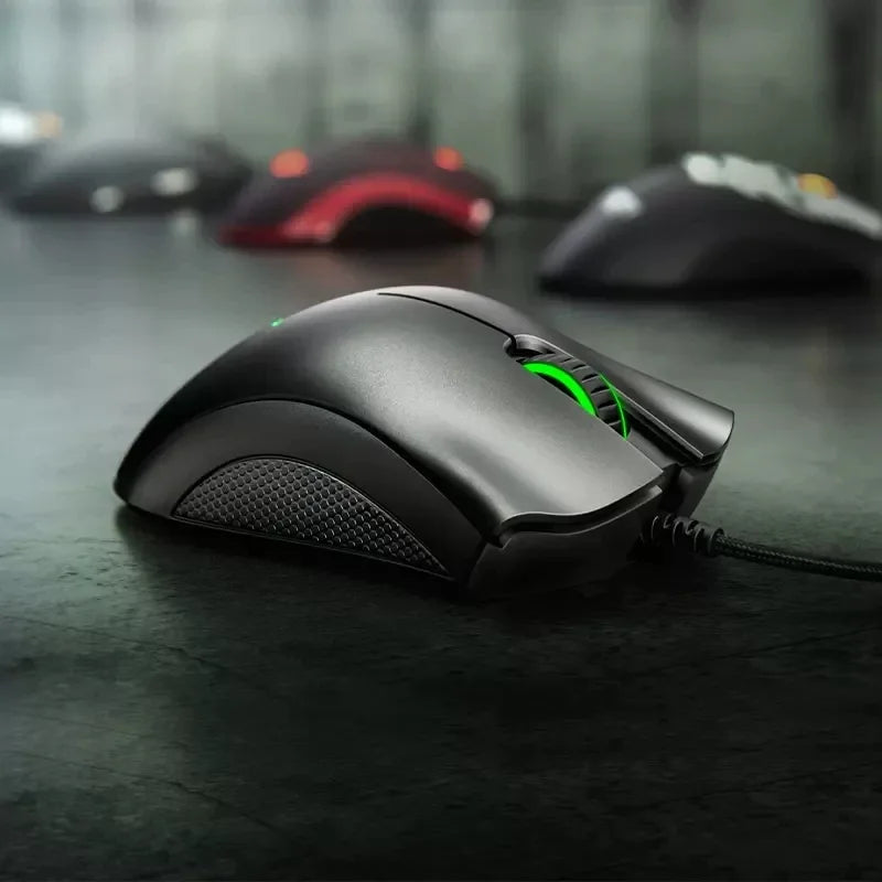 Oryginalna przewodowa mysz gamingowa Razer z sensorem optycznym 6400 DPI do laptopa, optyczna mysz Light Speed