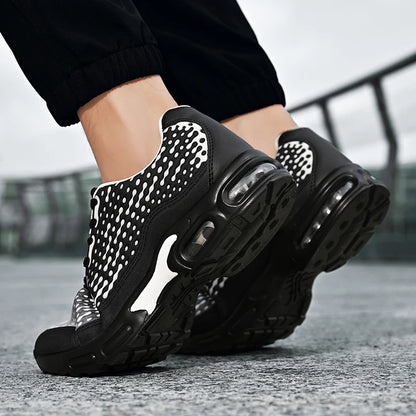 Men's Sports Shoes Lightweight Rebound Soft Sole Fashionable Mesh Breathable Youth Outdoor Running Fitness Training Shoes for Men