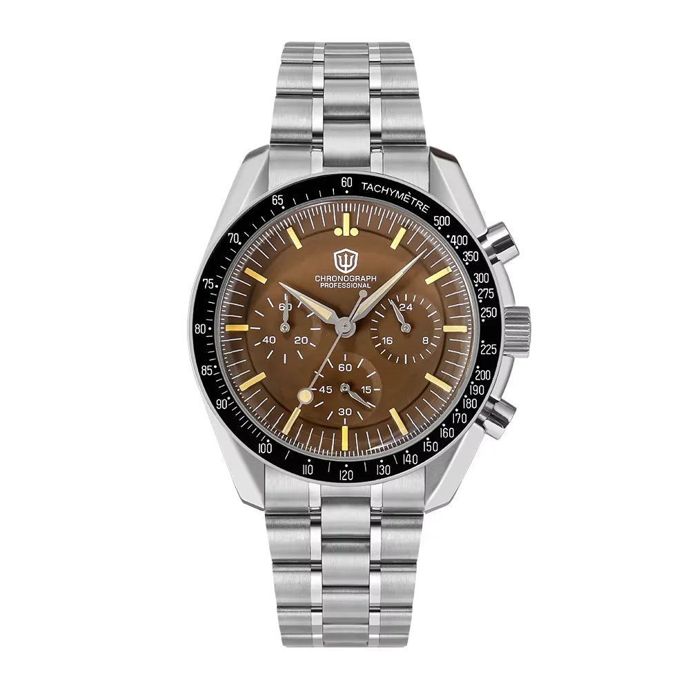 Orologio da uomo Watchdives New Wd1863 al quarzo VK63, cronografo con vetro zaffiro bombato, impermeabile, 39 mm, in acciaio, top brand, orologio business di lusso