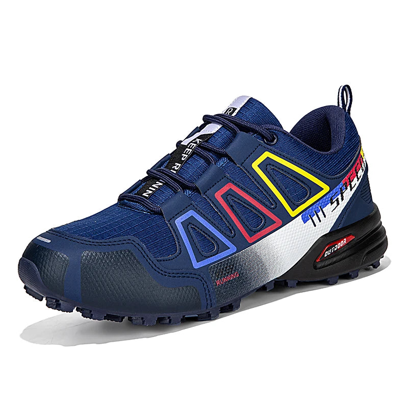 Men Cycling Shoes Outdoor Mountain Cross-Country Cycling Shoes Men Non-Slip Wear-Resistant Cycling Training Shoes Hiking Shoes