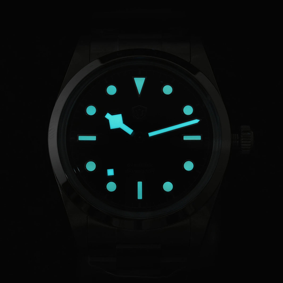 Watchdives WD1016 V3 kvarc karóra, 37 mm-es rozsdamentes acél tok, zafírüveg, vintage stílusú karóra, VH31 Sweep mozgás, 100 m vízálló férfi karóra