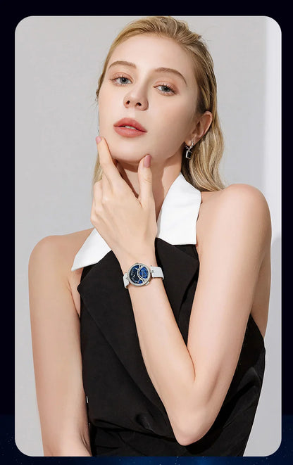 BONEST GATTI 3004 Women's Fashion Quartz Wristwatch Bridge Of Lovers Dial Stainless Steel Case Watches for Women