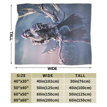 Topla deka Students Travel World of Warcraft Sylvanas Windrunner deka za prekrivanje flanelski prekrivač za uređenje doma prekrivač za krevet