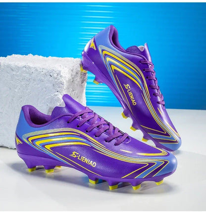 Nouvelles chaussures de football pour hommes, baskets de haute qualité, crampons de futsal pour gazon, chaussures de football d'intérieur très vendues, chaussures d'entraînement antidérapantes pour l'extérieur