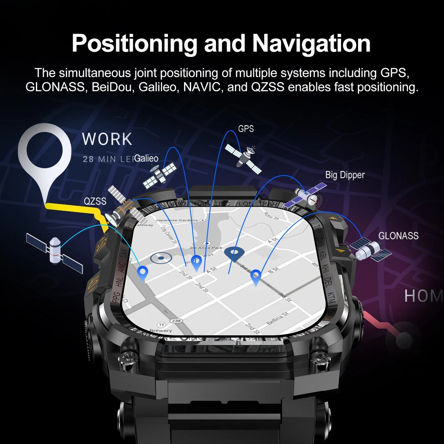 APPLLP 7 MAX Smartwatch 4G SIM Full Network Android OS GPS WiFi 2.06-inch Rotating Camera 32GB RAM 256GB Storage Latest Model