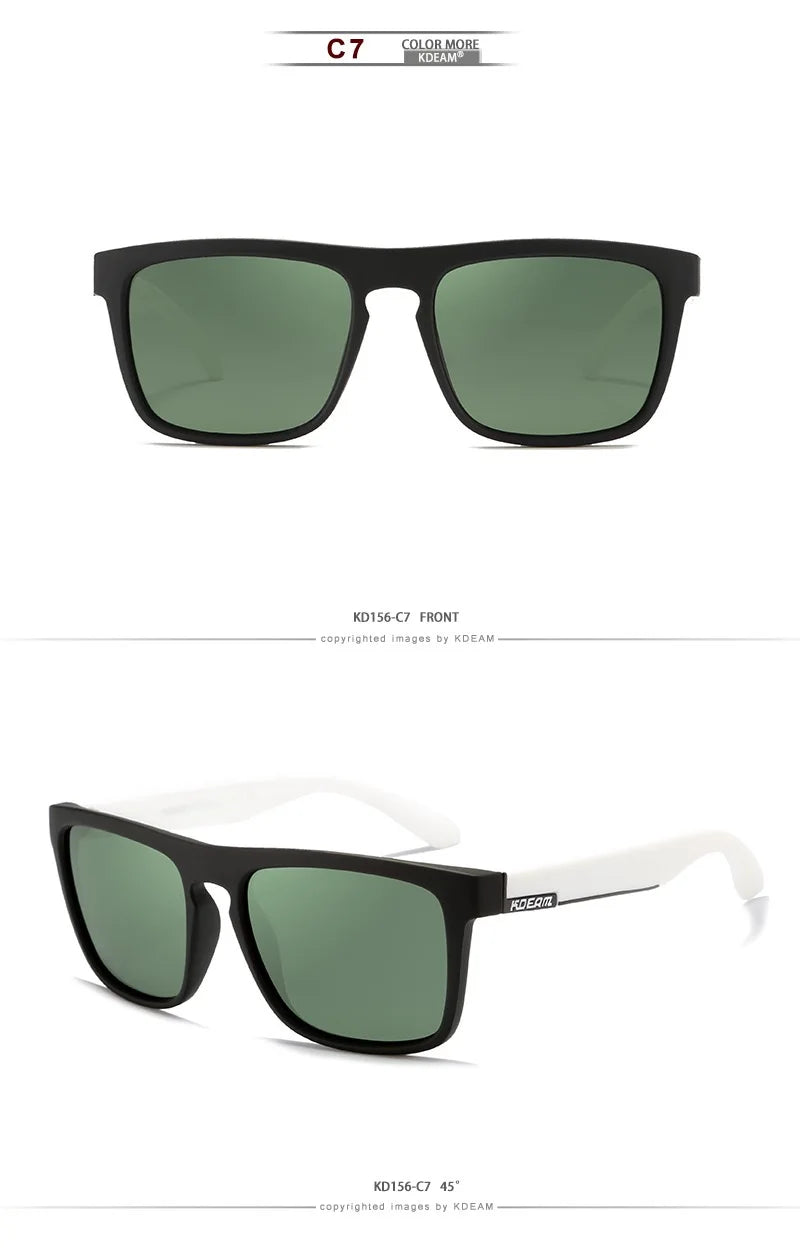Outdoor Sport Square Myopia Lens Prescription Sunglasses Men Polarized Driving Anti-Glare Myopes Lunettes 0 -0.5 -0.75 Hoz -6.0