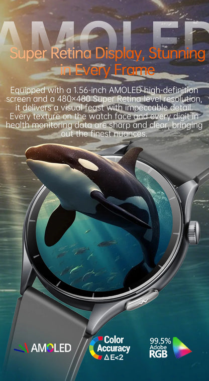 2025 Health Smartwatch for Xiaomi & Huawei ECG + PPG, Blood Pressure, SpO2, Body Analysis, Bluetooth Calling & NFC