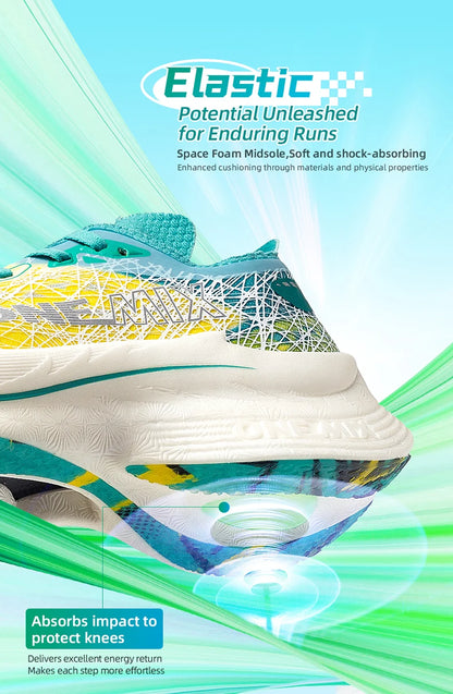 ONEMIX Carbon Fiber Plate Running Shoes Traction Shock Absorption Professional Marathon PB Racing Sports Trainers